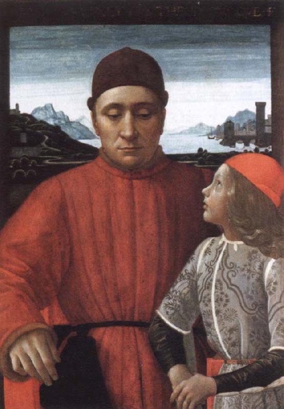 Domenico Ghirlandaio francesco sassetti and his son teodoro France oil painting art